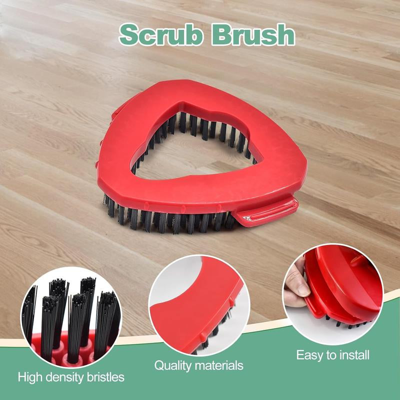 3-Pack Reusable Mop Head Replacement for O Cedar Easywring 1-Tank System, Microfiber Spin Mop Refills Compatible with Vileda 2-In-1 Turbo Triangle Brush Household Items