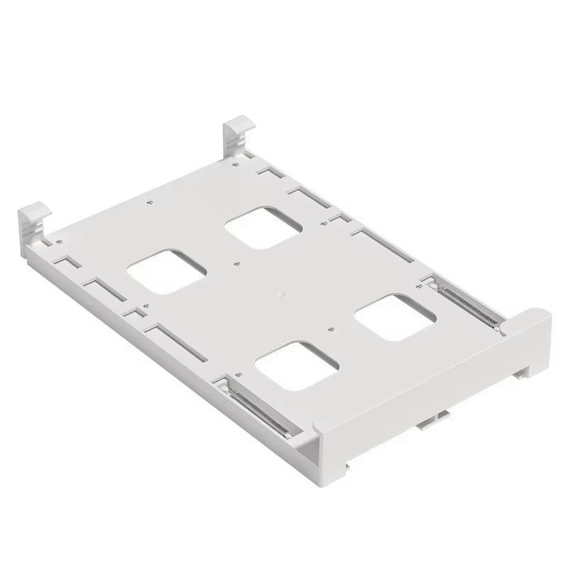 Cajón de almacenamiento para refrigerador, diseñado para optimizar el espacio, organizar latas y botellas de manera eficiente. Con un diseño futurista y modular, adaptándose al estilo de vida moderno con un toque minimalista.