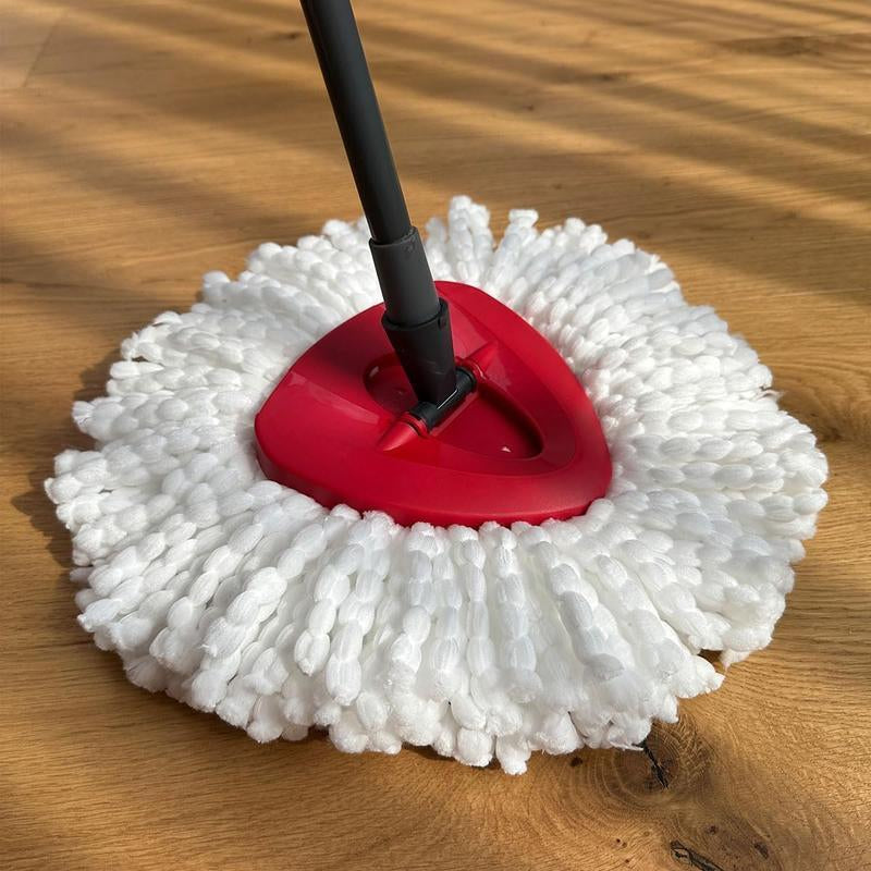 3-Pack Reusable Mop Head Replacement for O Cedar Easywring 1-Tank System, Microfiber Spin Mop Refills Compatible with Vileda 2-In-1 Turbo Triangle Brush Household Items