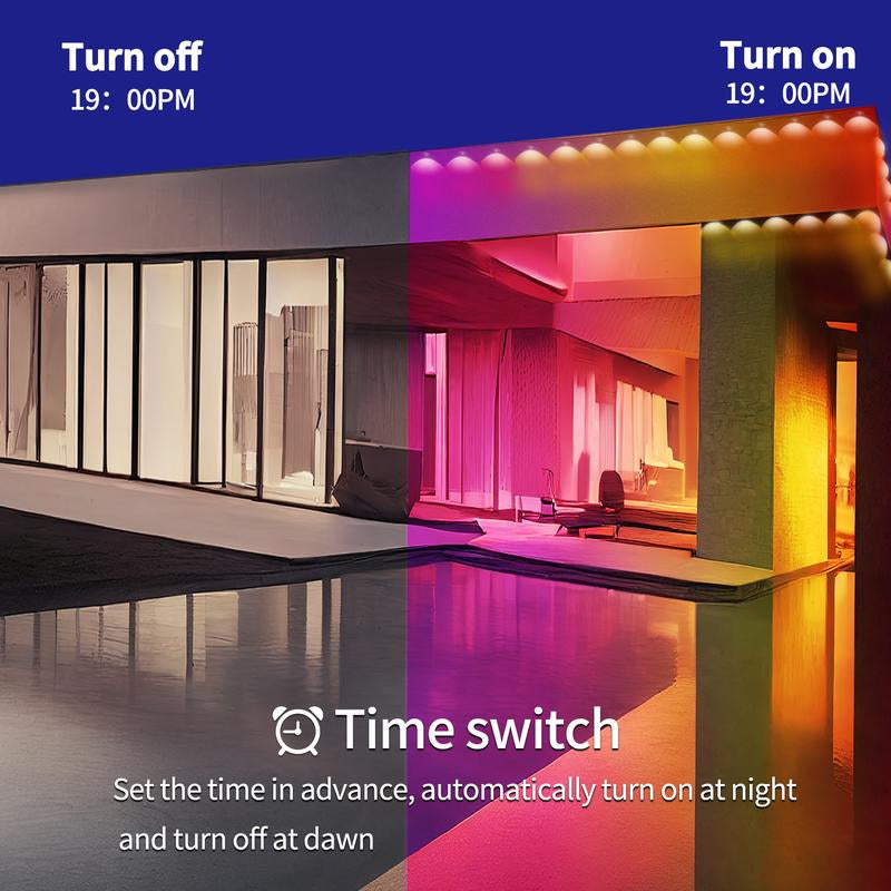 Permanent Outdoor Lights for House,Rgb Eaves Lights with App & Remote Control, Outdoor String LED IP67 Waterproof for Christmas, Halloween, New Year, Holidays Roof Eaves House Garden Decor