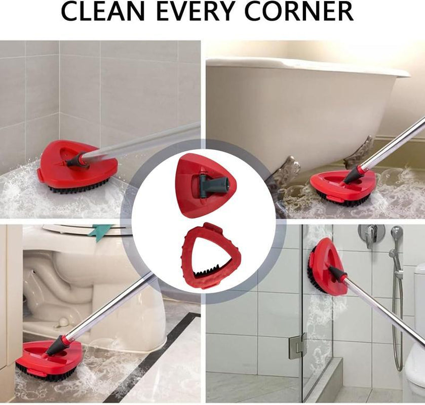 3-Pack Reusable Mop Head Replacement for O Cedar Easywring 1-Tank System, Microfiber Spin Mop Refills Compatible with Vileda 2-In-1 Turbo Triangle Brush Household Items